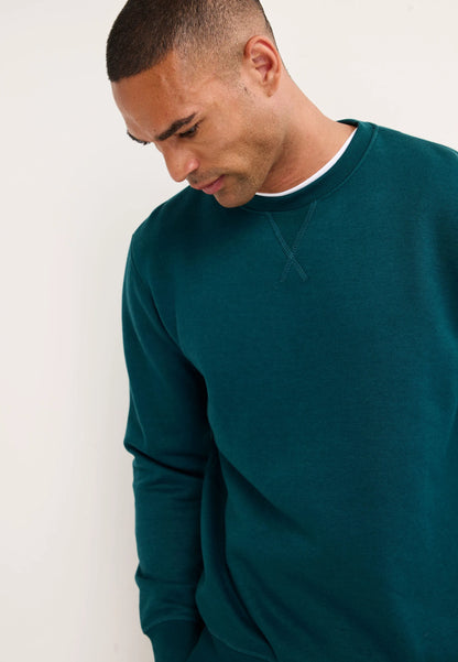 Mens Teal Cotton Rich Sweatshirt