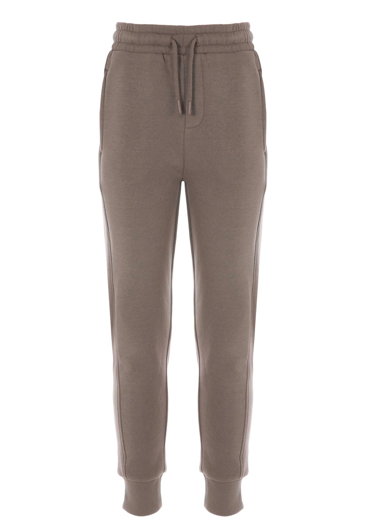 Older Boys Light Brown Plain Joggers