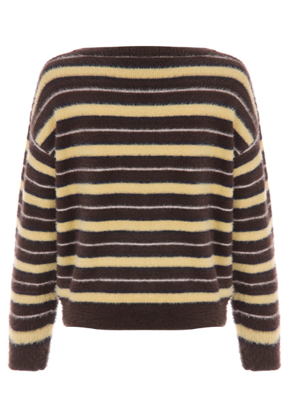 Older Girls Brown Stripe Jumper