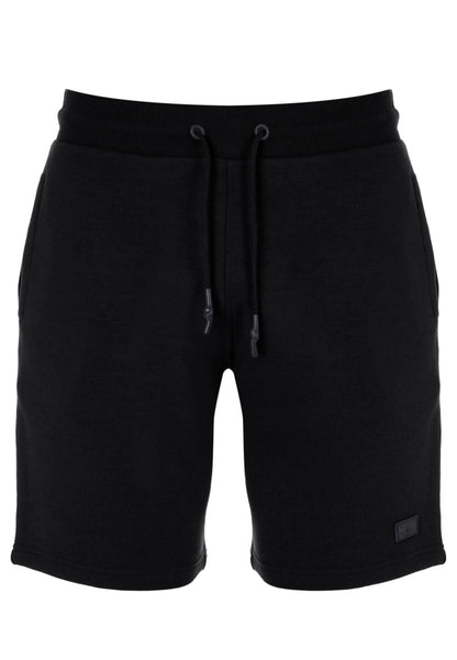 Mens Black Casual Drawstring Sweat Shorts