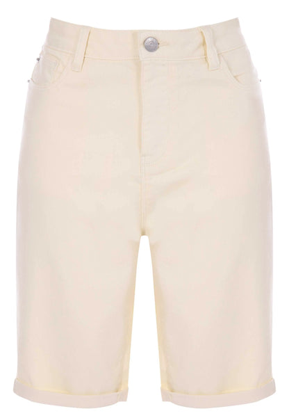 Womens Lemon Denim Cycle Shorts