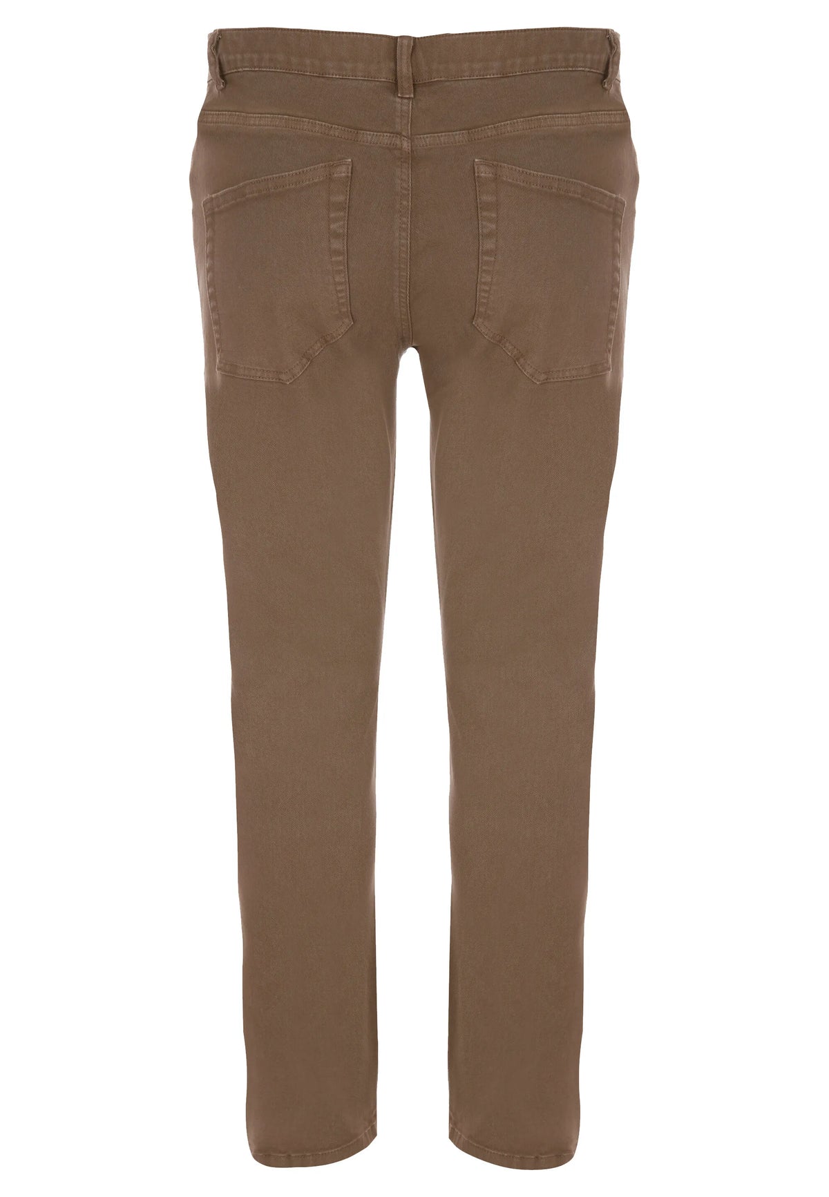 Mens Light Brown Slim Trousers