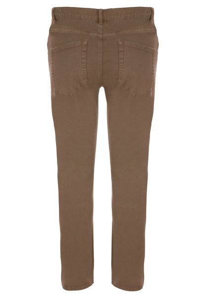 Mens Light Brown Slim Trousers
