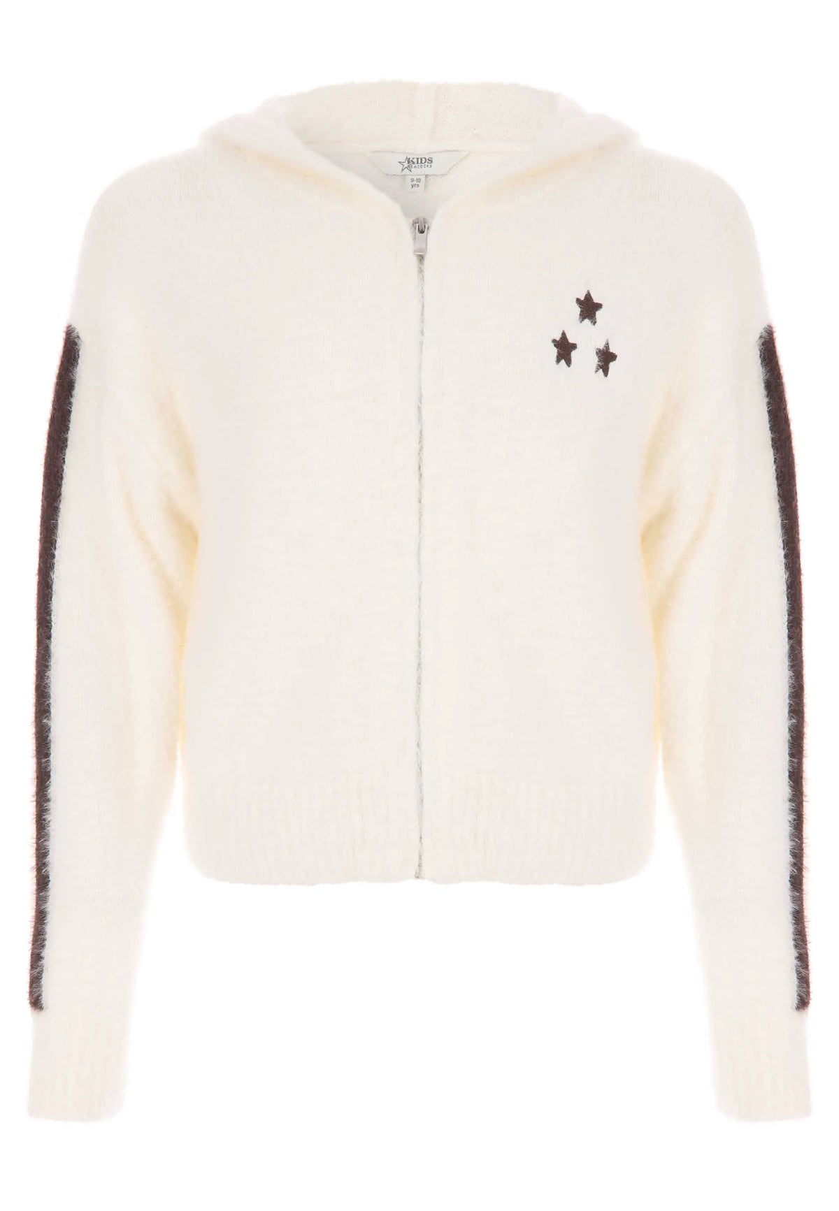 Older Girls Cream Knitted Hoodie