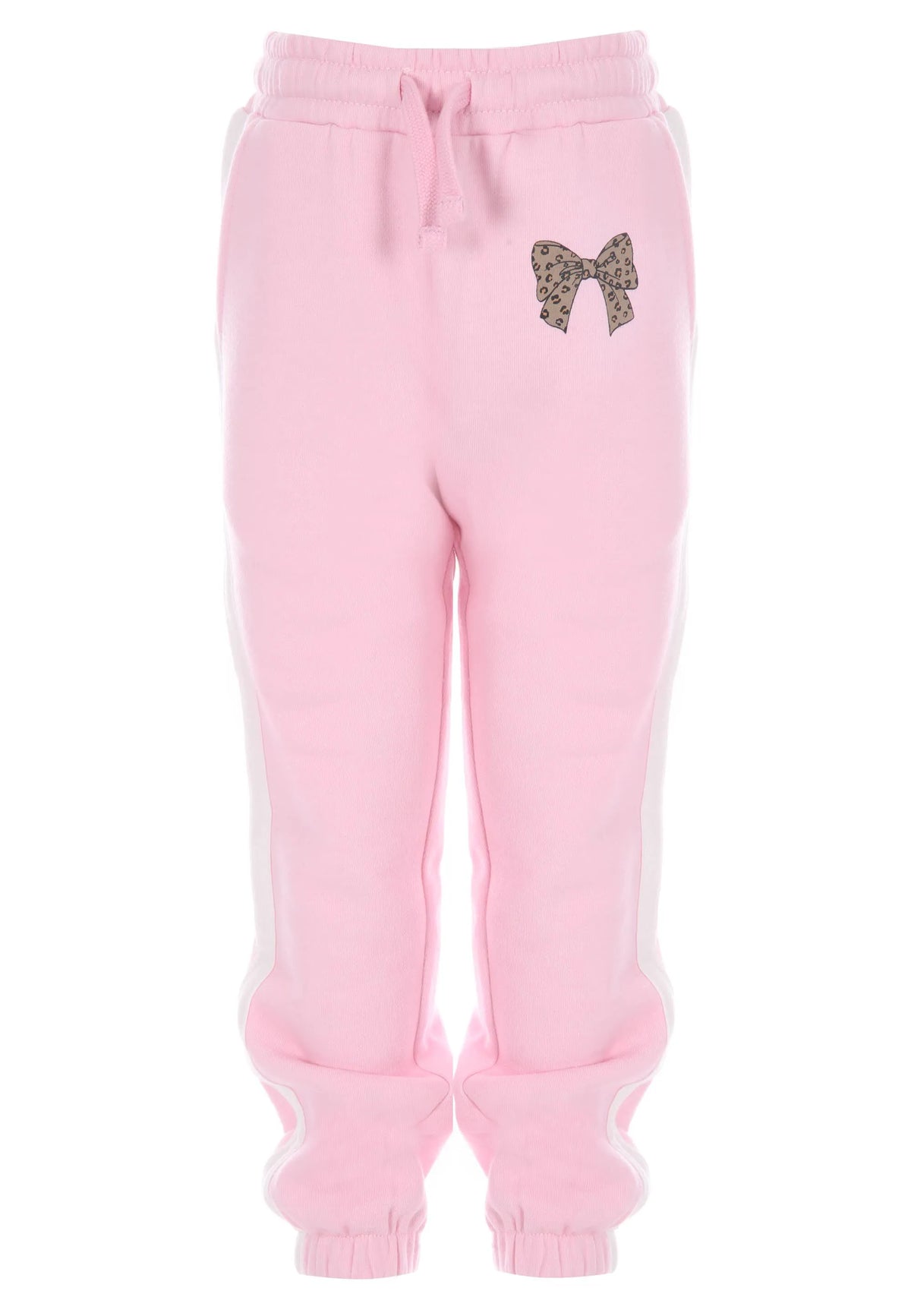 Younger Girls Pink Bow Joggers