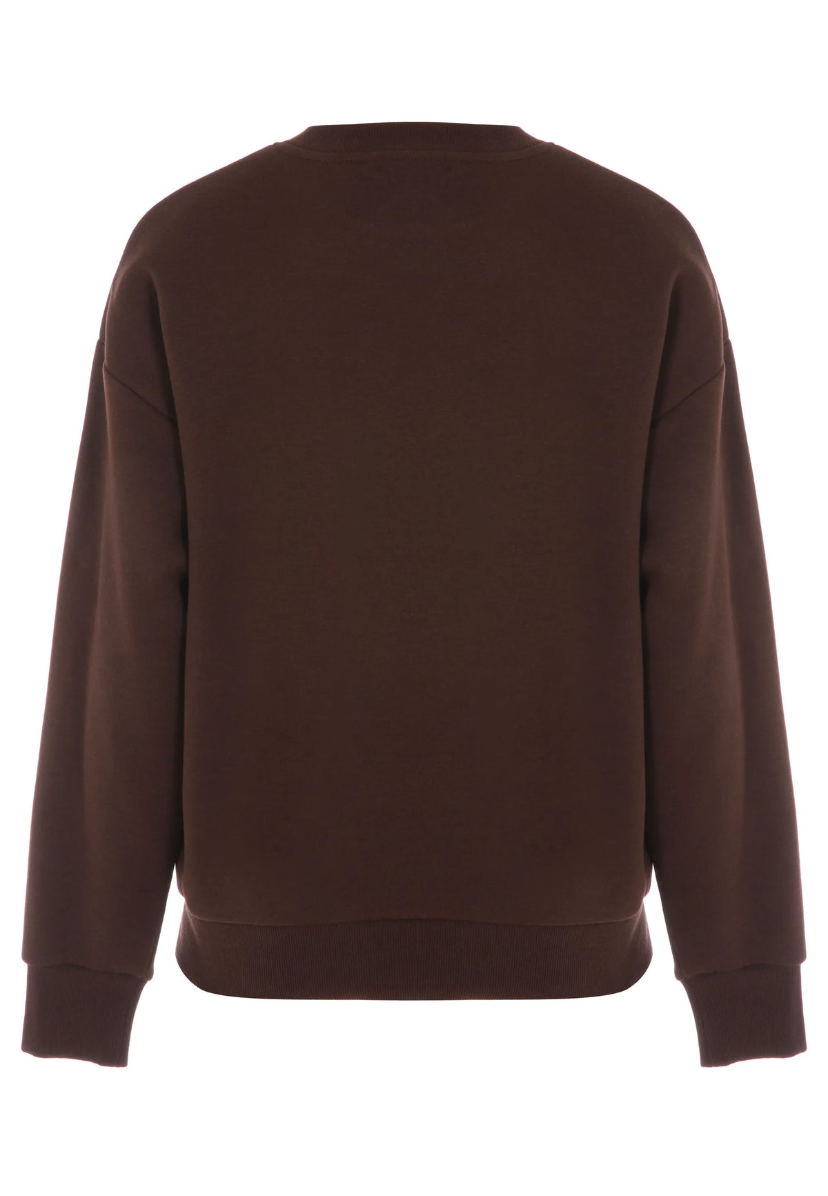 Womens Chocolate Brown Teddy Bear Sweatshirt