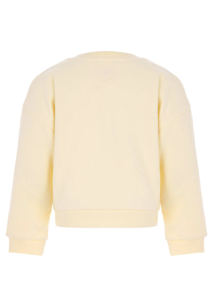 Younger Girls Yellow Sequin Butterfly Sweatshirt