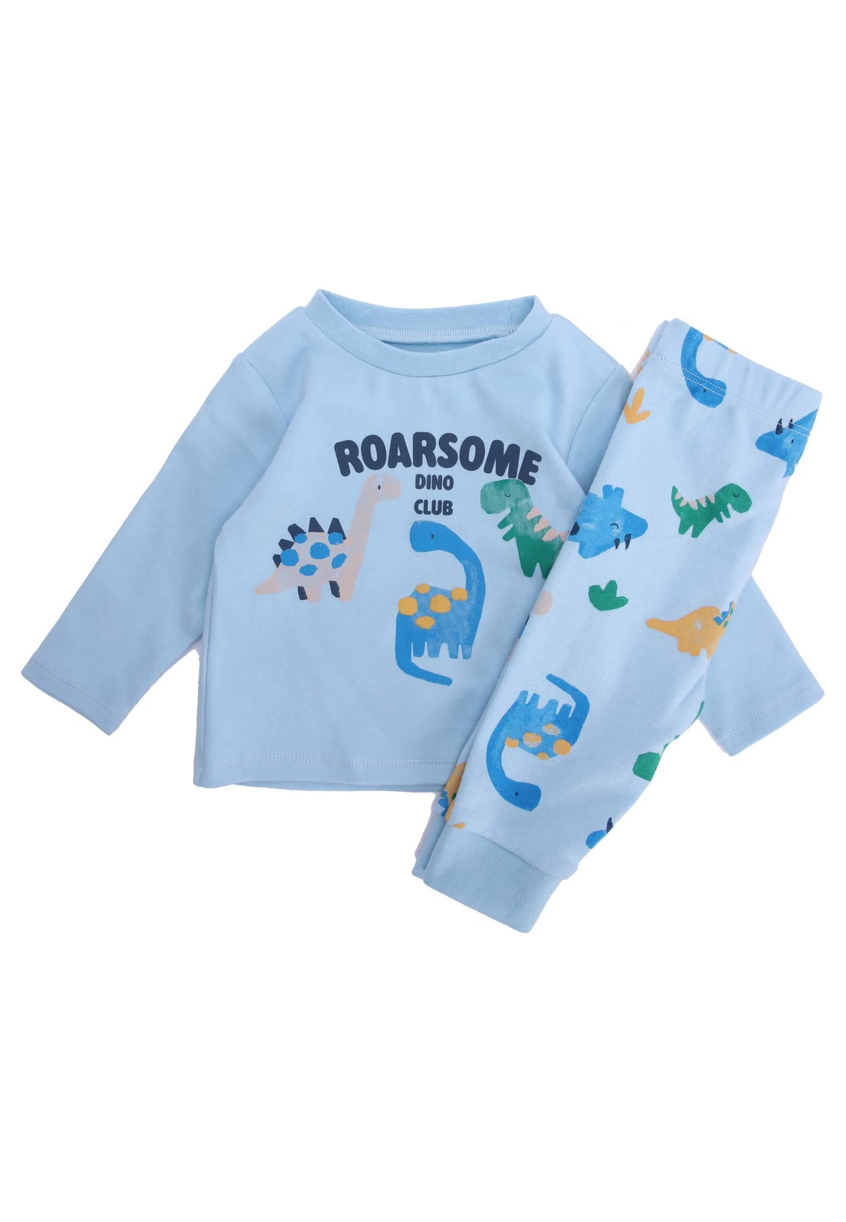 Baby Boys Blue Dino Club Pyjama Set