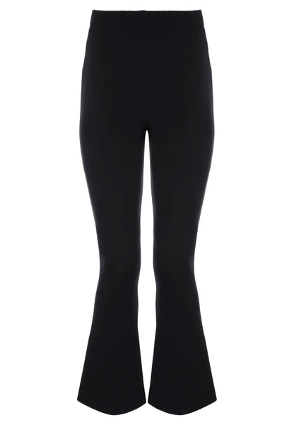 Older Girls Black Ponte Bootcut School Trousers