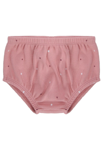 Baby Girls Pink Spot Dress with Knickers Set