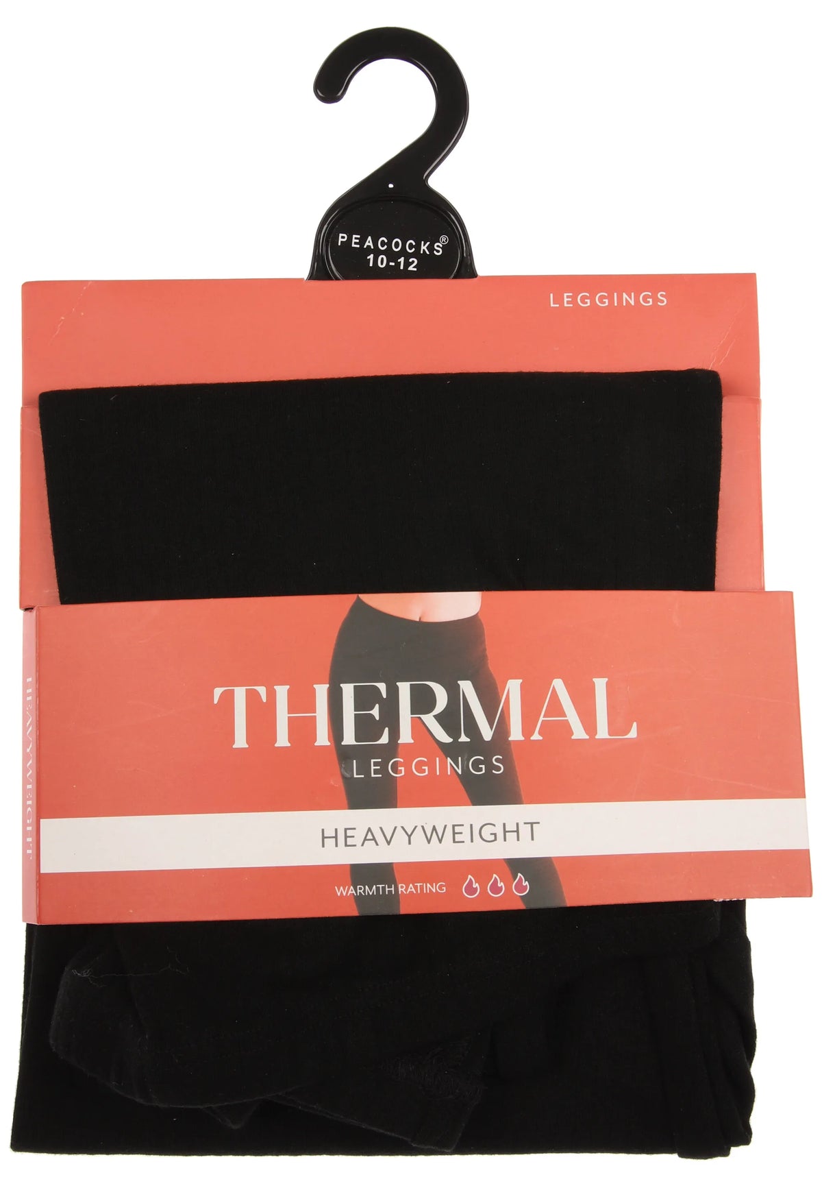 Womens Black Heavy Weight Thermal Leggings