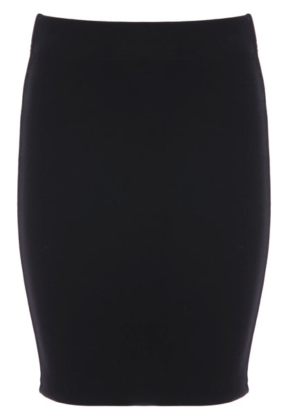 Older Girls Black Ponte Tube School Skirt