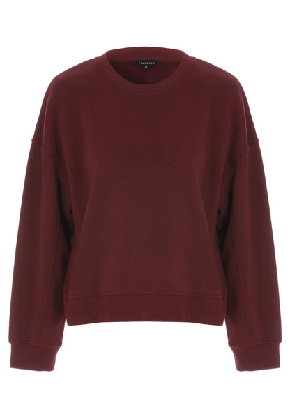 Womens Burgundy Cotton Rich Sweatshirt