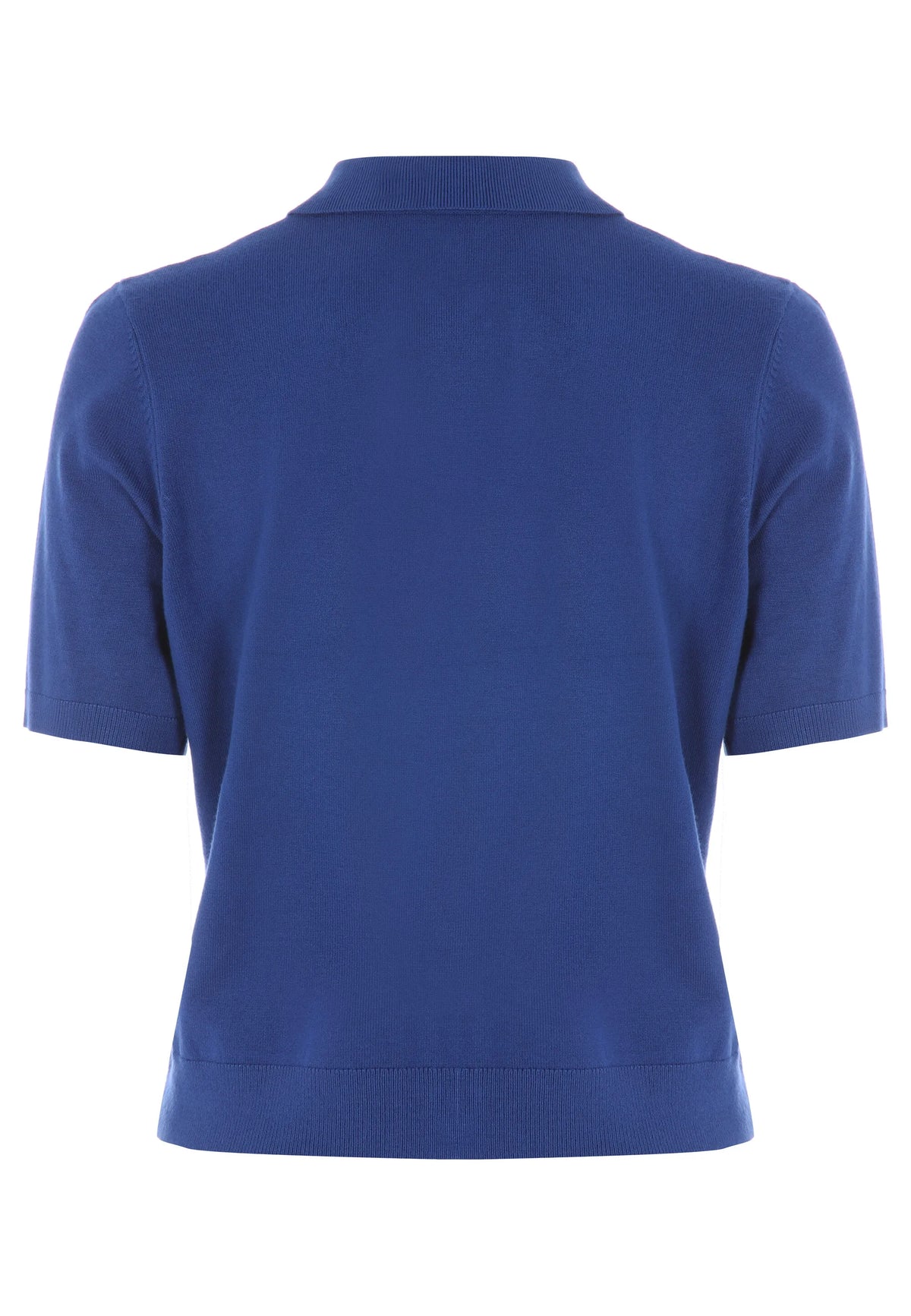 Womens Cobalt Blue Plain Collar Cardigan