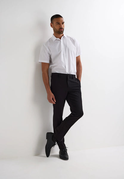 Mens Black Slim Leg Fit Trousers