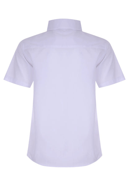Older Boys White Short Sleeve School Shirt