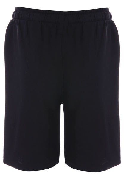 Older Boys Black Plain Drawstring Shorts