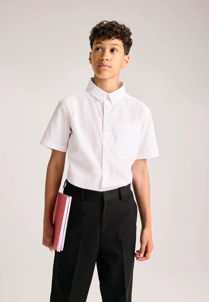 Older Boys Black Regular Fit School Trousers