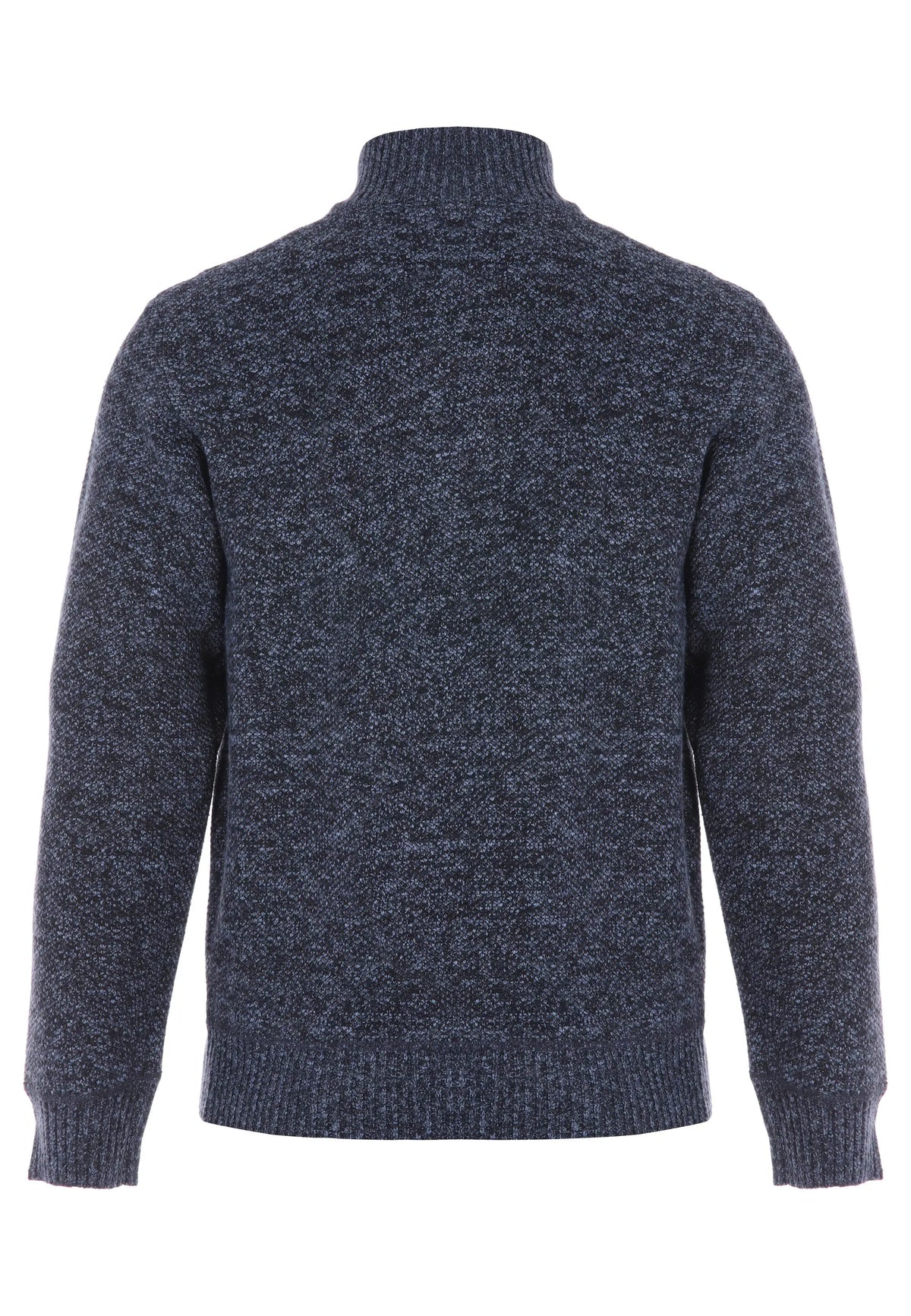 Mens Blue Sherpa Quarter Zip Jumper