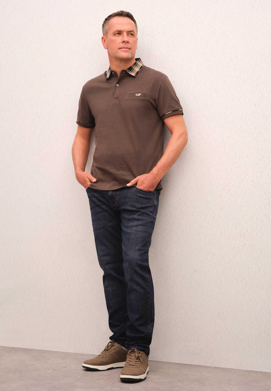 Mens Brown Plain Casual Dad Trainer