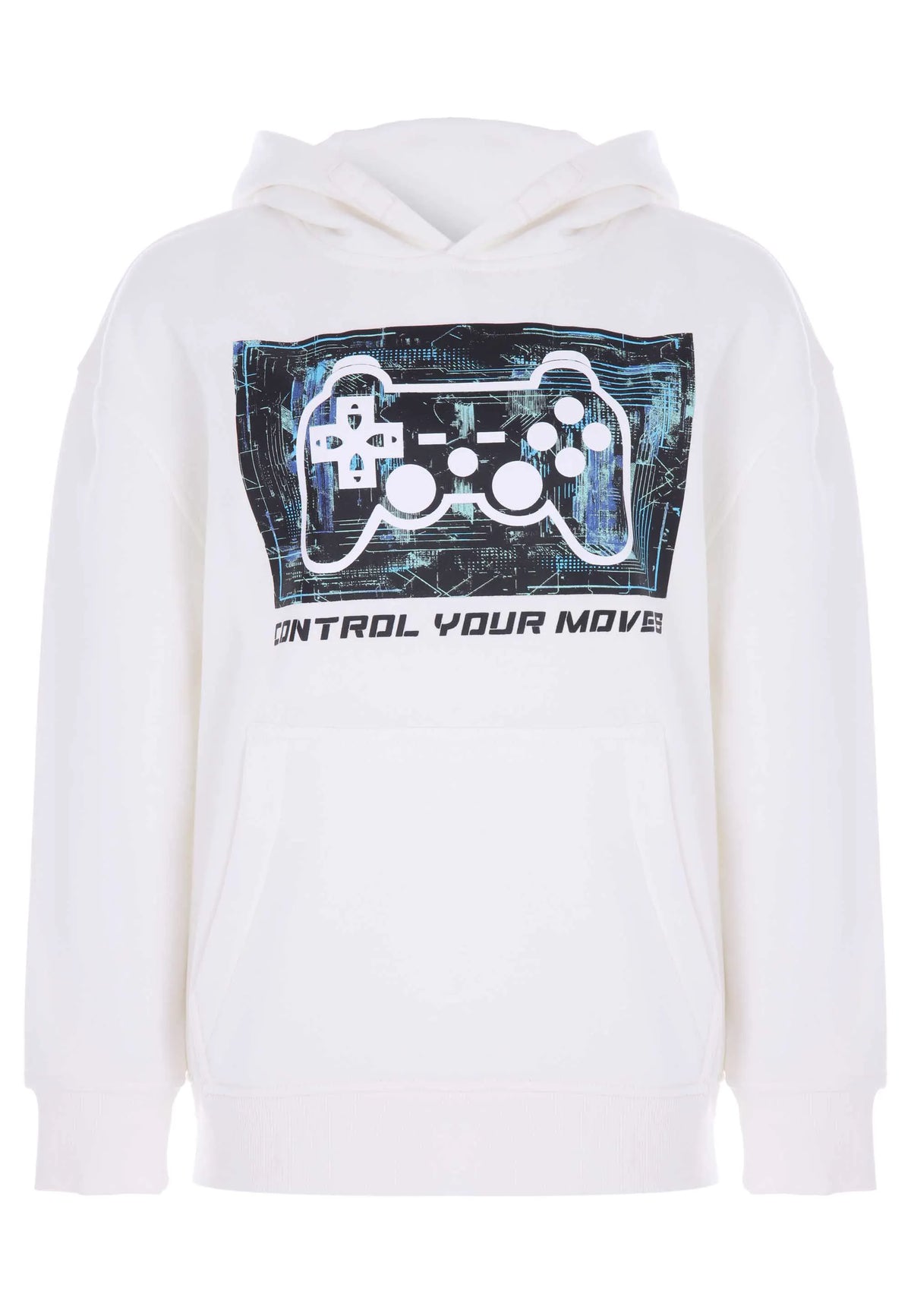 Older Boys Ecru Gaming Hoody