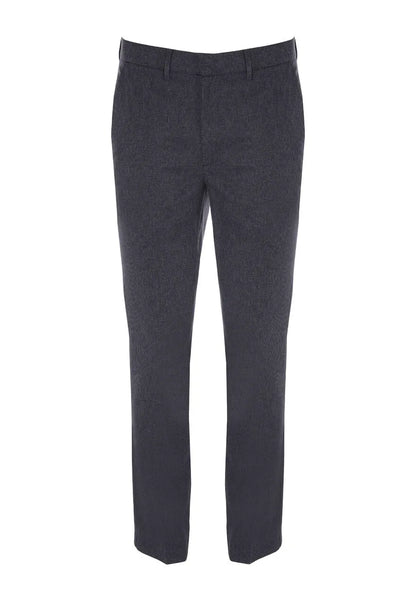 Mens Charcoal Check Slim Leg Trousers