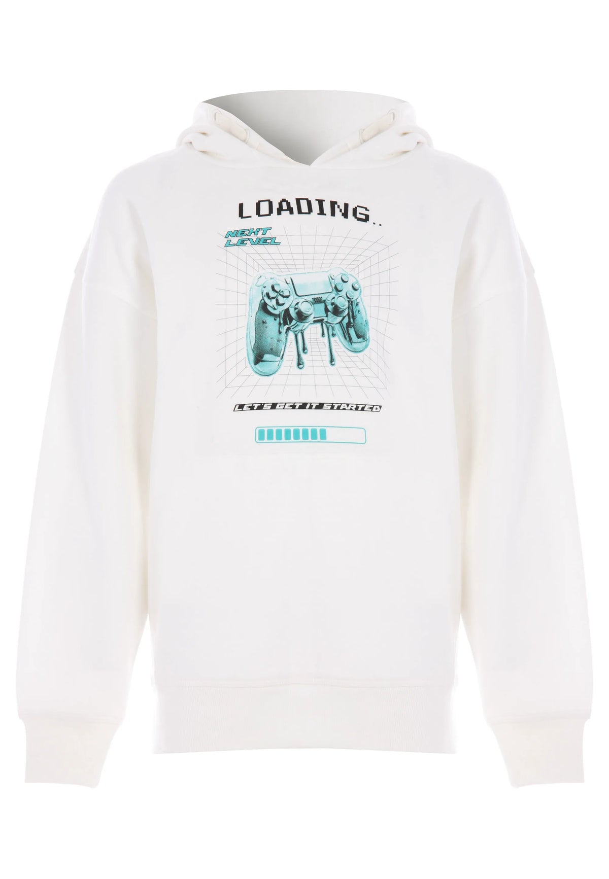 Older Boys Ecru Gaming Hoody