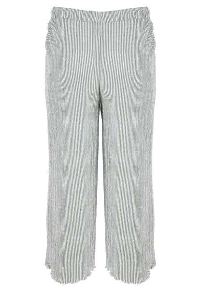 Older Girls Mint Stripe Culotte Trousers