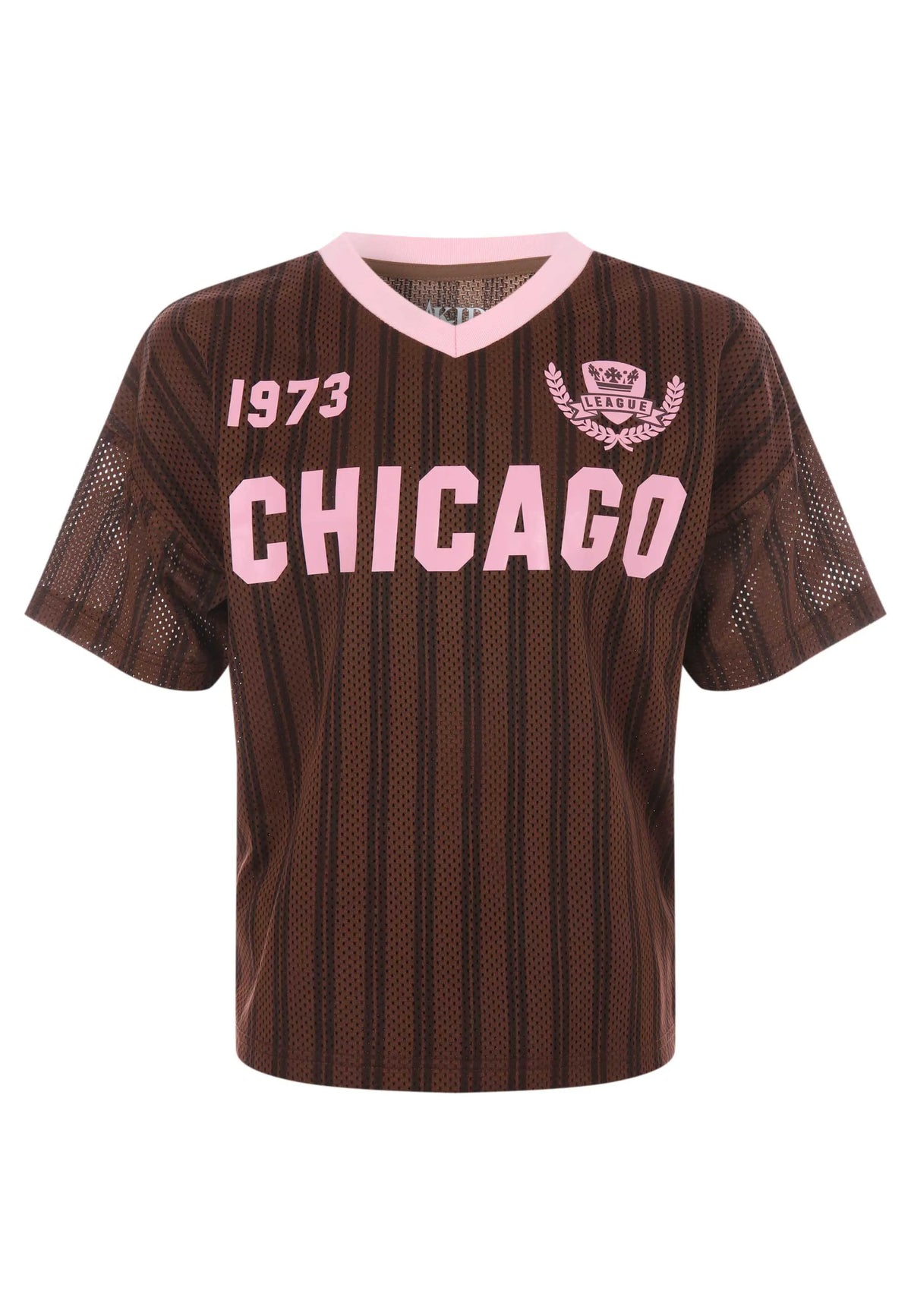 Older Girls Brown Chicago Football Top