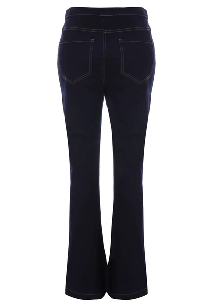 Womens Indigo Blue Kate Seam Flare Jeggings