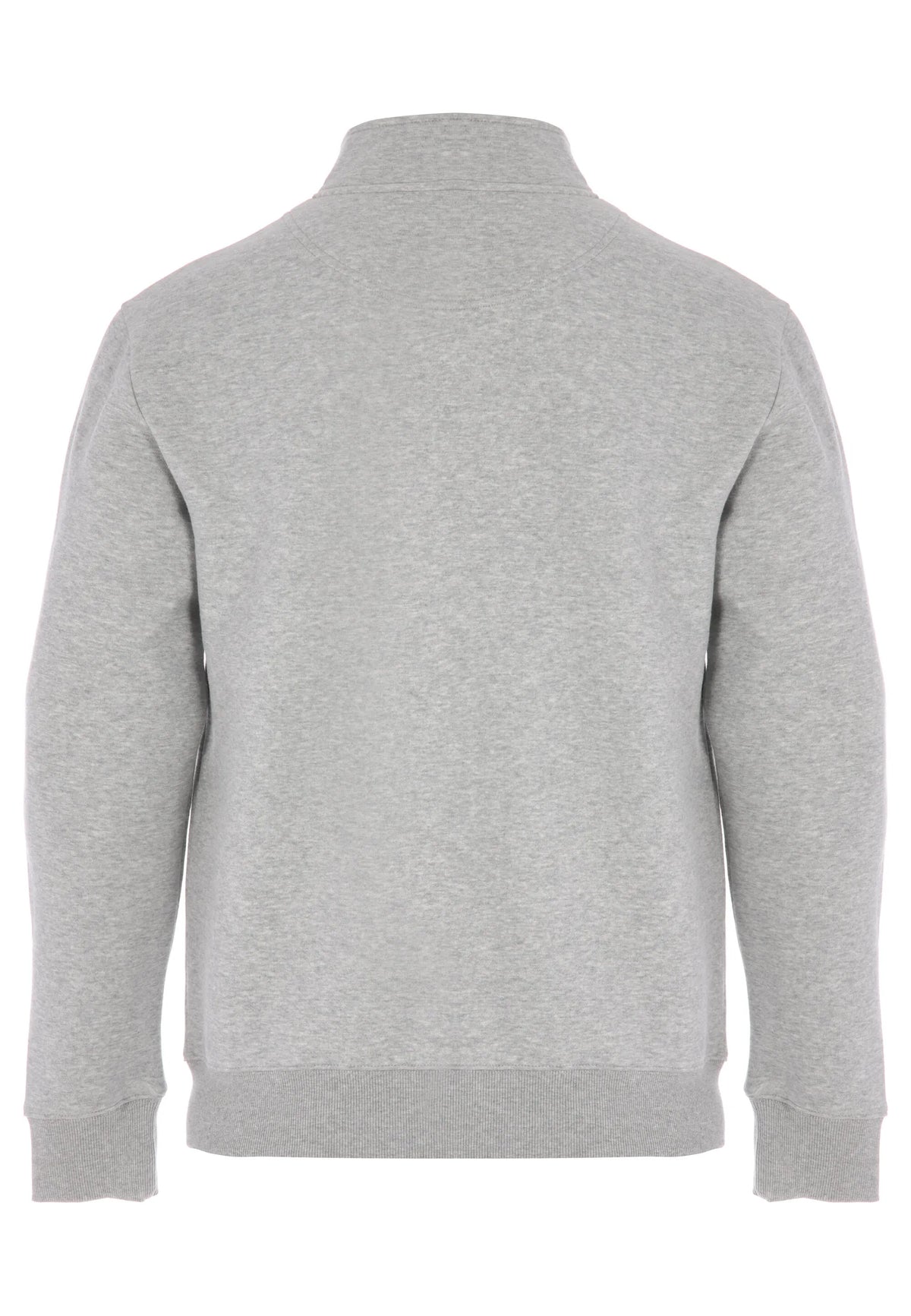 Mens Grey Quarter Zip Sweatshirt