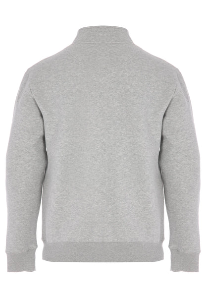 Mens Grey Quarter Zip Sweatshirt