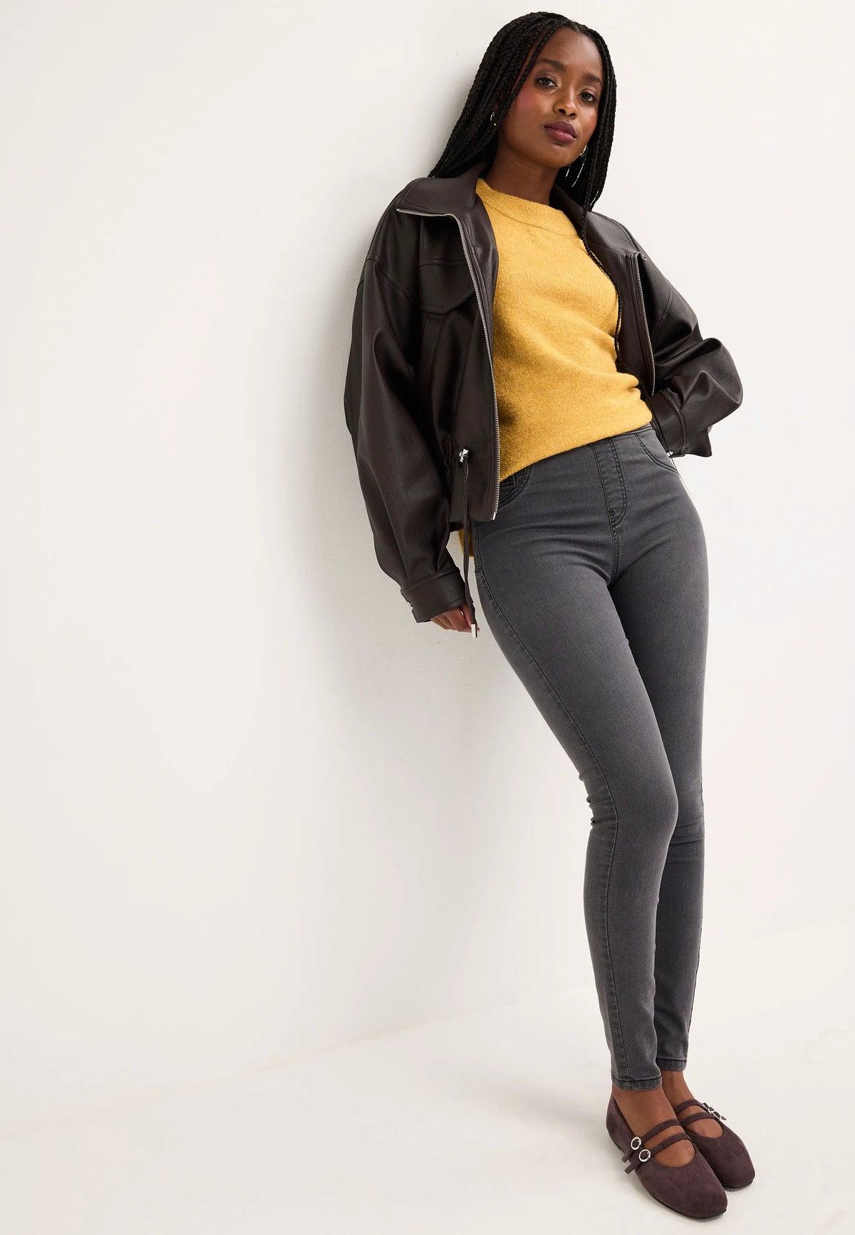 Womens Grey Kate Shaper Jeggings