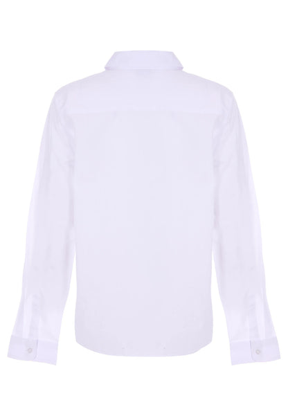 Older Boys White Long Sleeve School Shirt