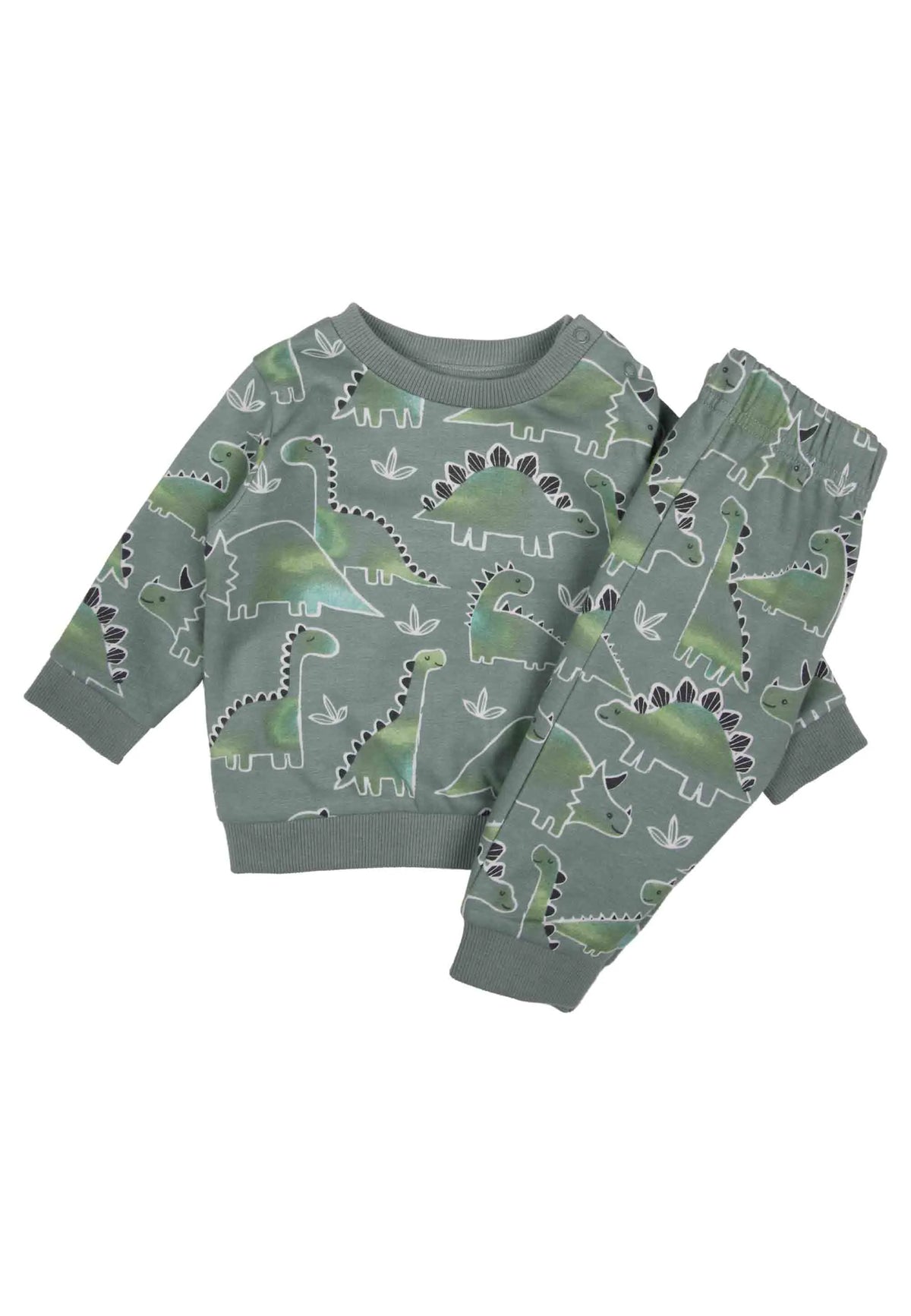 Baby Boys Sage Dinosaur Sweatshirt & Joggers Set
