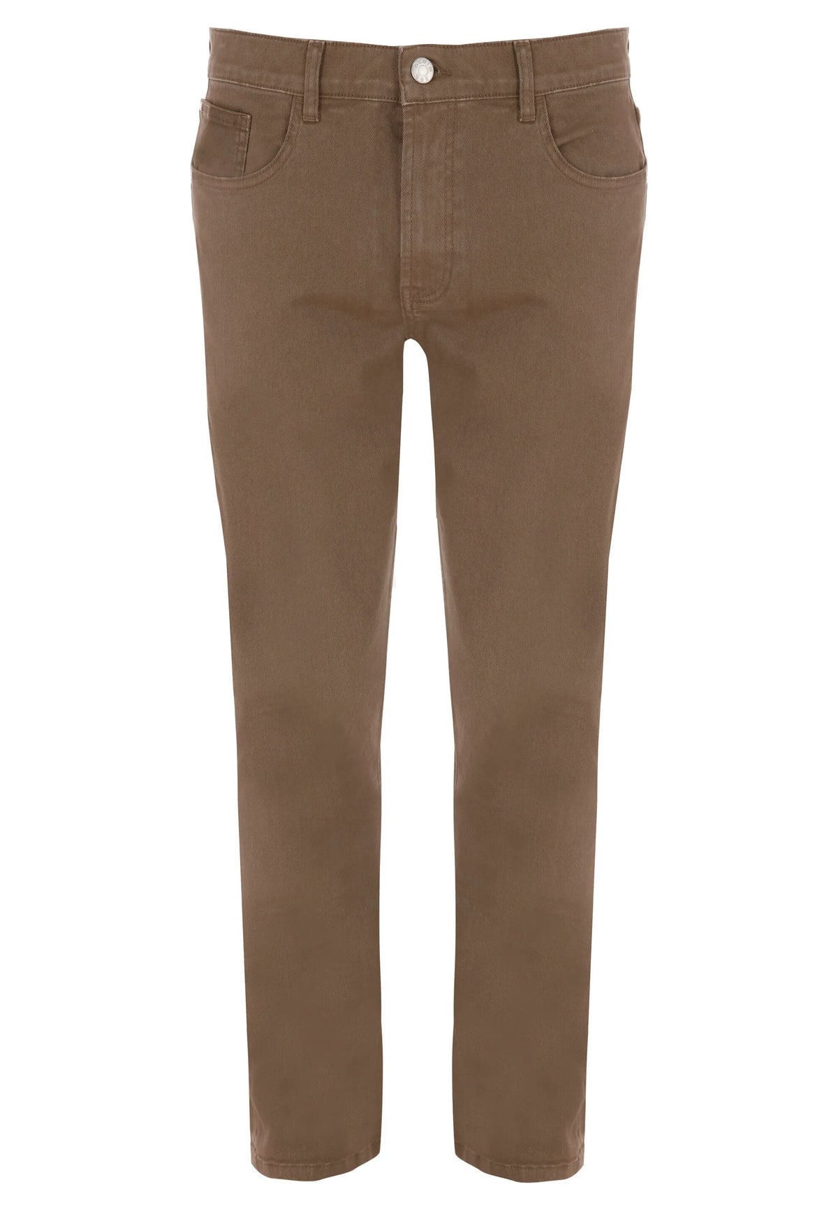 Mens Light Brown Slim Trousers