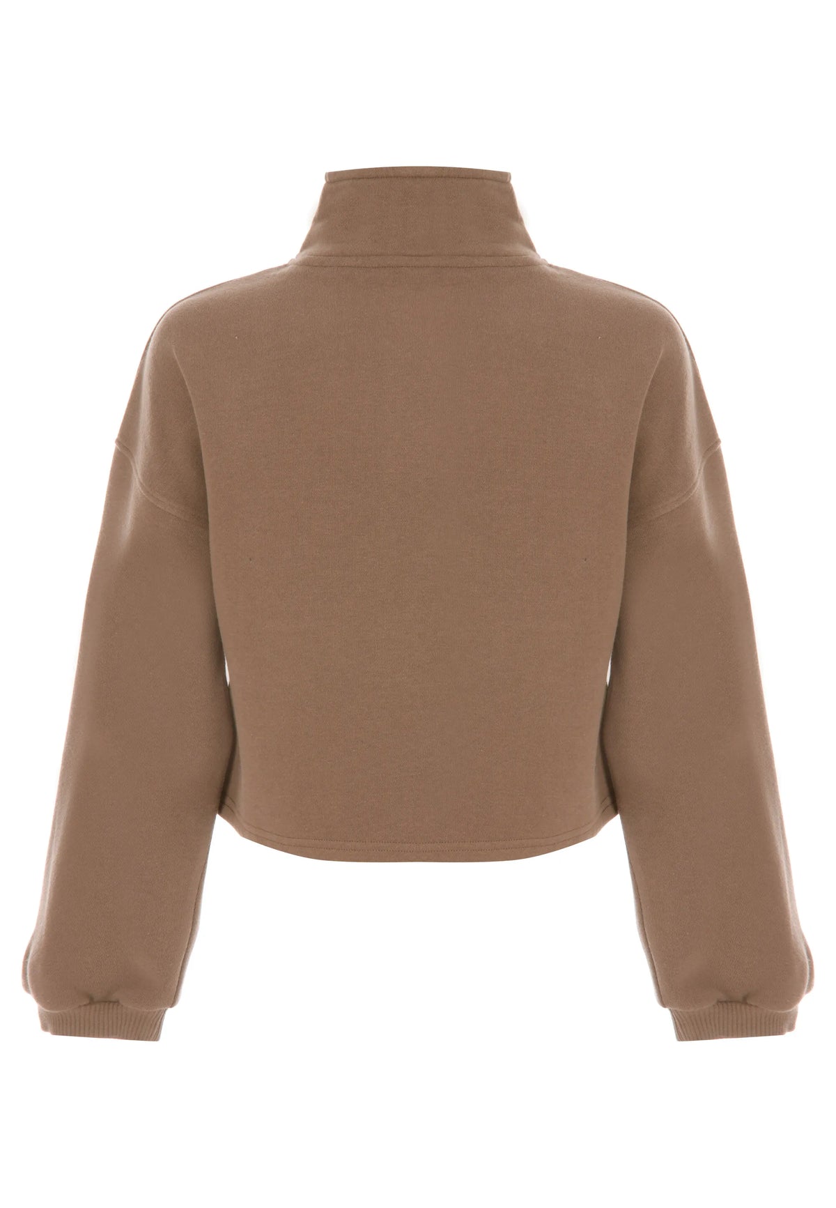 Older Girls Brown San Diego Half Zip Sweatshirt
