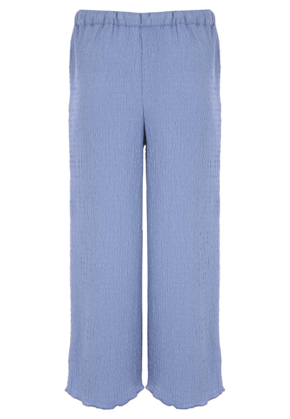 Older Girls Blue Plain Culotte Trousers