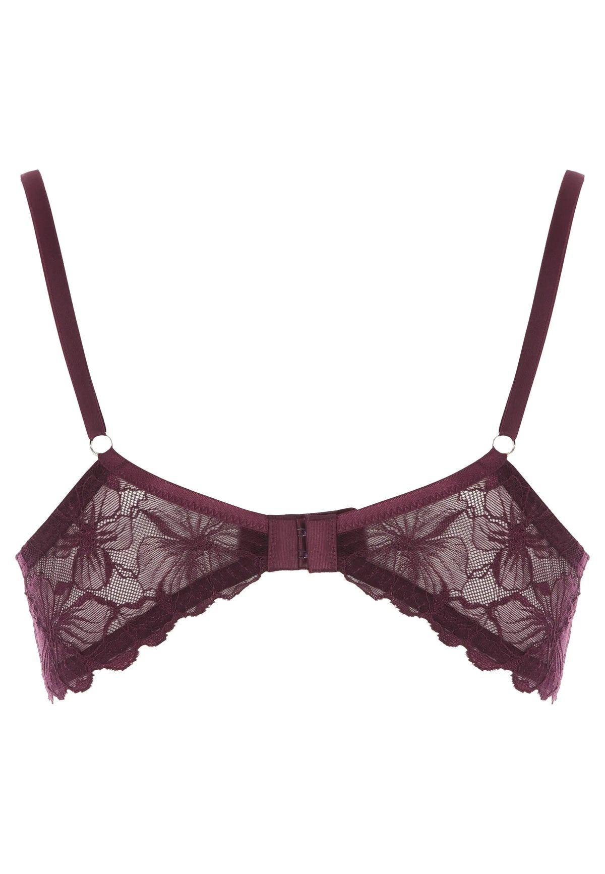 Womens Plum High Shine T-Shirt Bra (B-DD)